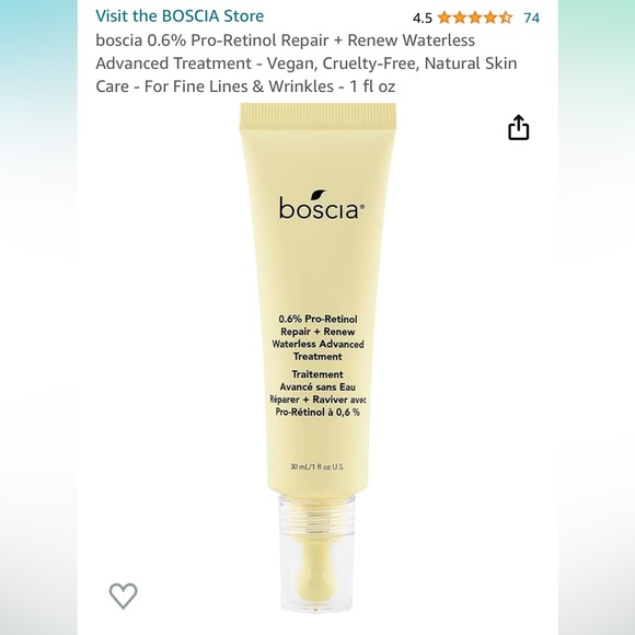 Boscia 0.6% Pro-Retinol Repair + Renew Waterless Advanced Treatment - NIB - Picture 2 of 8